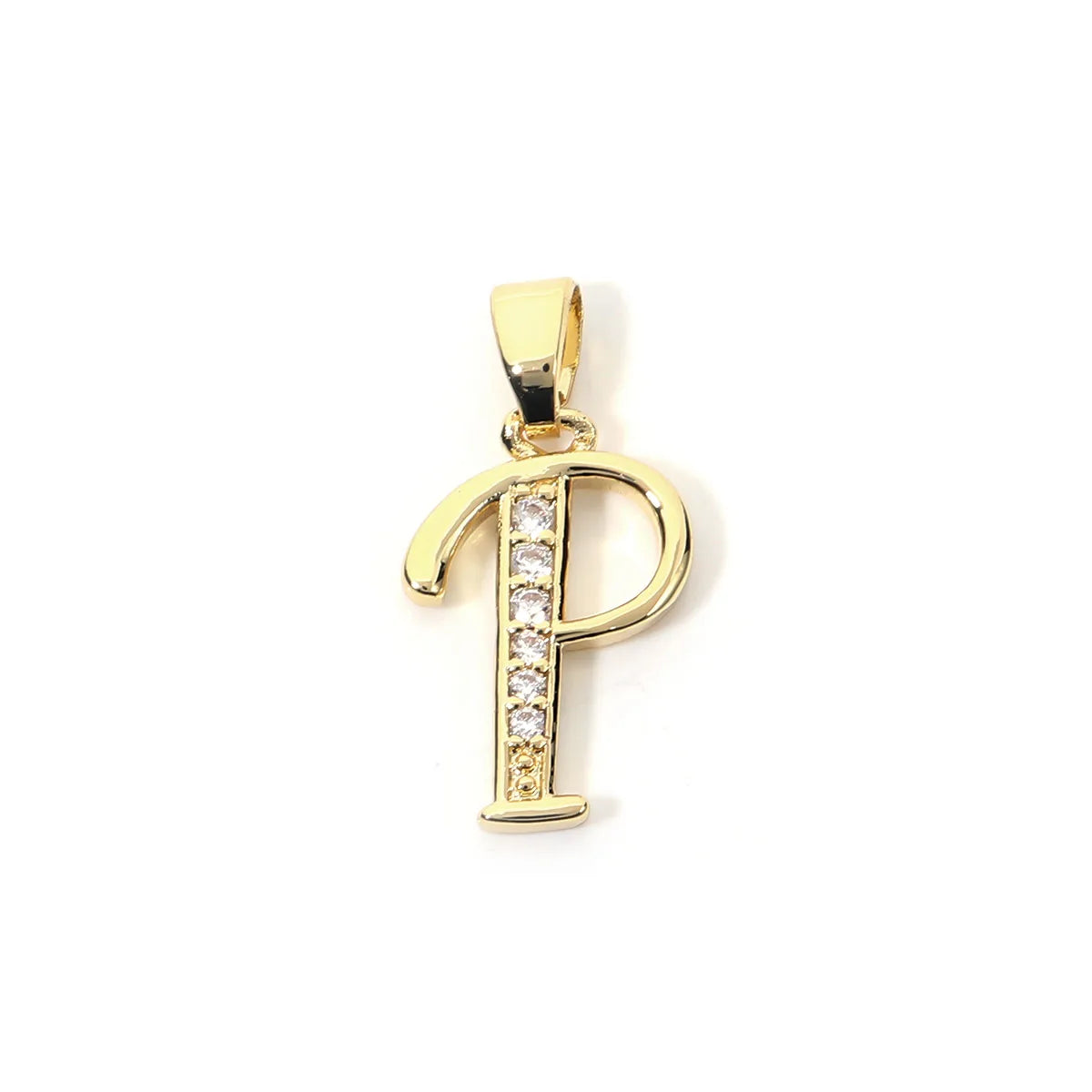 Metal A-Z Zircon Initial Letter Charm Pendant – DIY Jewelry