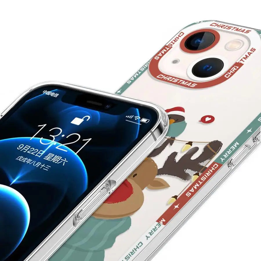 Christmas iPhone Case | Festive Shockproof Soft Cover Holiday Phone Case PLUSH