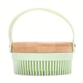 Silicone Body Scrubber with Bamboo Base – Exfoliating Bath Brush Exfoliating Bath Brush PLUSH Green