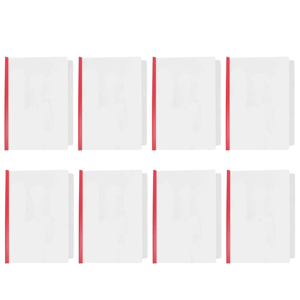 10-Pack Transparent A4 File Folders with Draw Rod | Office Organizer Plastic File Folders PLUSH