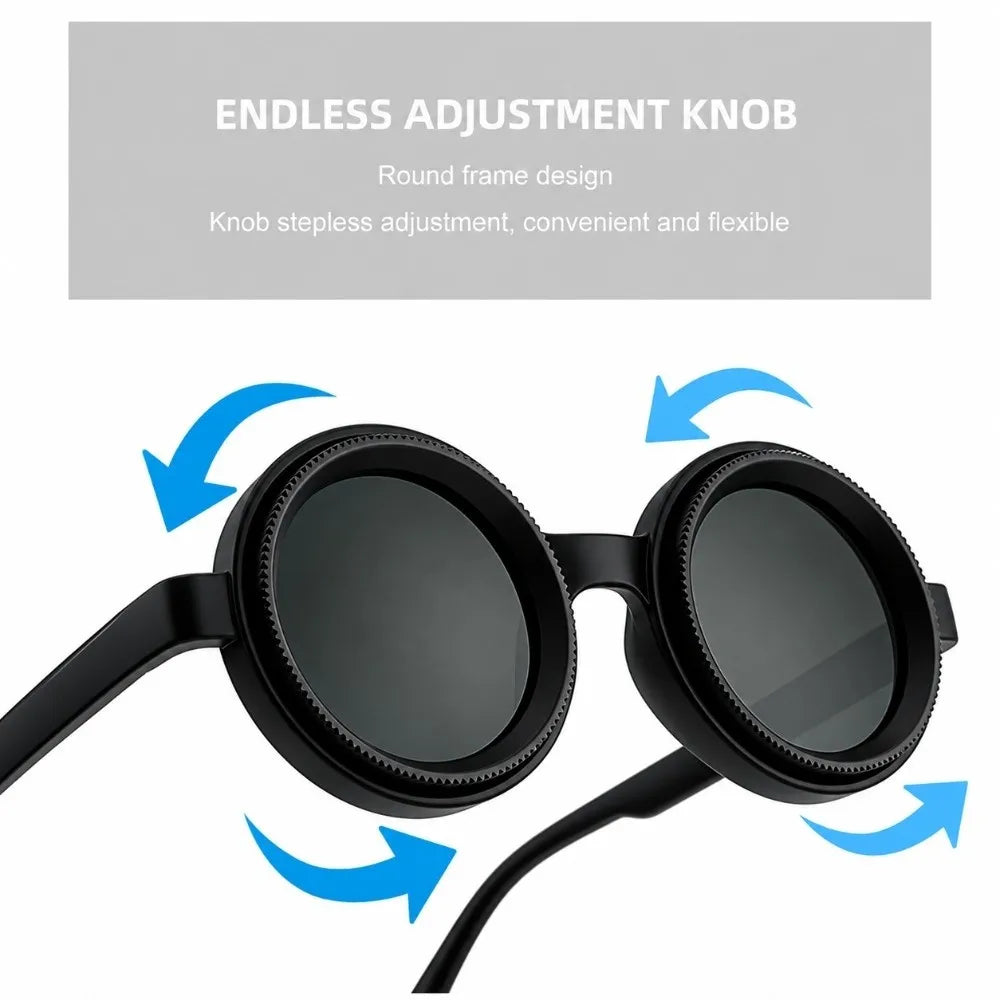Vintage Round Sunglasses – Lightweight Unisex Anti-Glare Round Sunglasses PLUSH
