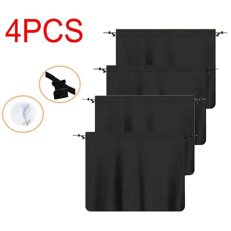 Universal Car Privacy Curtain Set – Window Shade 1/2/4pcs Car Window Shade PLUSH 4pcs