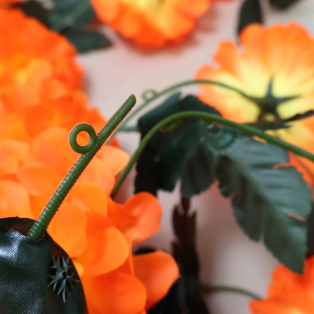 Marigold Artificial Flower Garland – Day of the Dead Wall Decor Artificial Flower Garland PLUSH