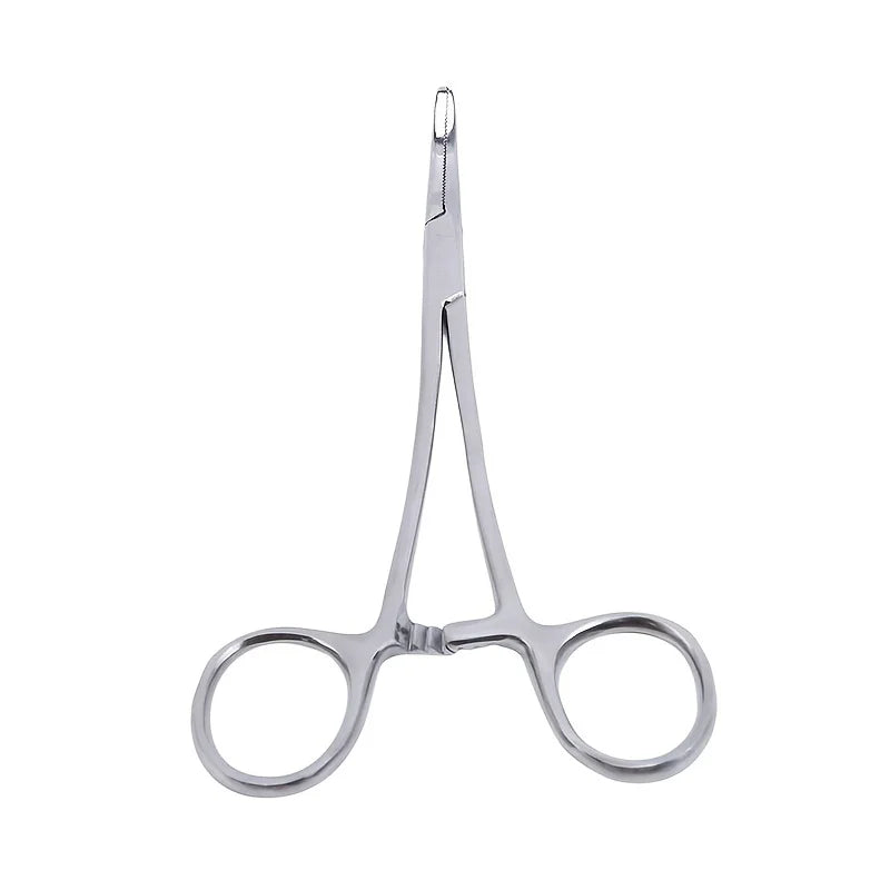 12.5cm Stainless Steel Locking Forceps – Straight & Curved Locking Forceps Pliers PLUSH