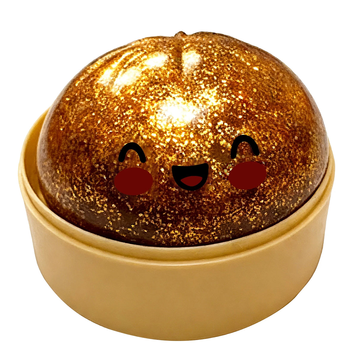 Gold Glitter Dumpling Squishy Toy – Slow Rising Fidget Toy Squishy Fidget Toy PLUSH A