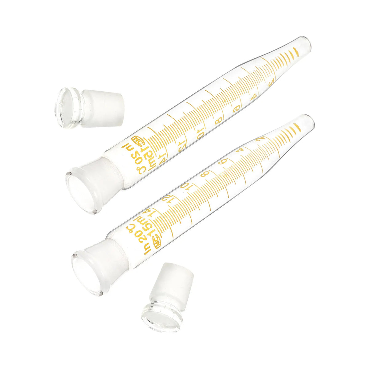 2pcs 15ml Glass Centrifuge Tubes with Sealed Cap | Lab Tubes Glass Centrifuge Tubes PLUSH