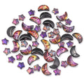 50pcs Star & Moon Glass Spacer Beads | DIY Jewelry Making Glass Spacer Beads PLUSH Mixed 02