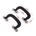 2PCS Black Plastic Replacement Carrying Handle Grip for Cases Replacement Case Handle PLUSH A2