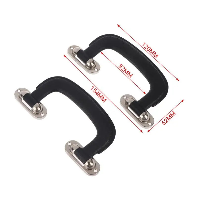2PCS Black Plastic Replacement Carrying Handle Grip for Cases Replacement Case Handle PLUSH A2