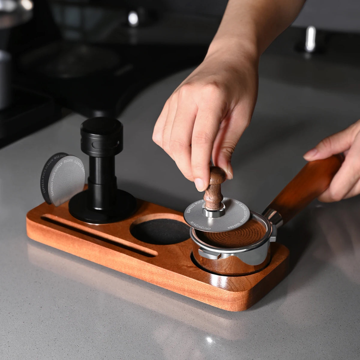 KACACAO Magnetic Puck Screen 51/53/58.5mm Reusable Espresso Filter Espresso Coffee Filter PLUSH