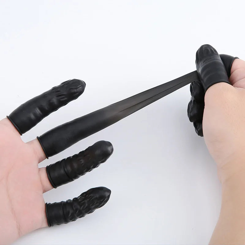 Disposable Latex Finger Cots Non-Slip Covers 50/100/200pcs Latex Finger Cots PLUSH