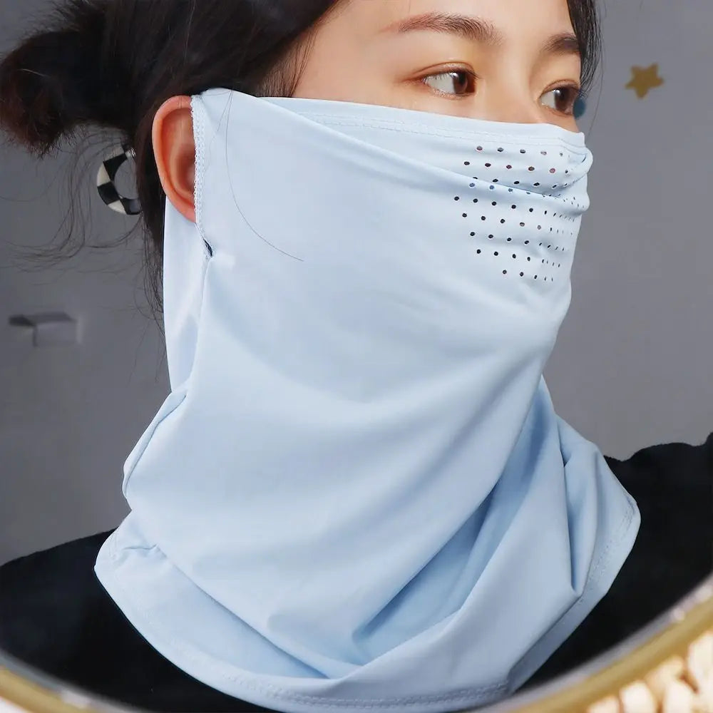 Ice Silk Face Scarf & Neck Wrap – UV Sun Shield Sports Cover Face Scarf Neck Wrap PLUSH