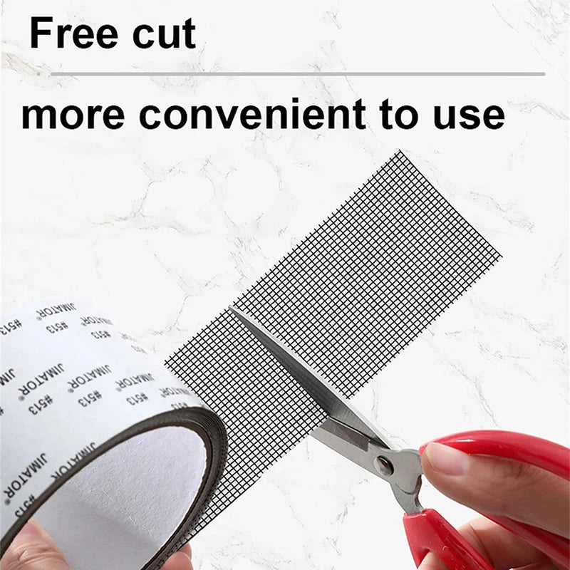 Window Screen Repair Tape Self-Adhesive Mesh Patch 5/10cm Screen Repair Tape PLUSH