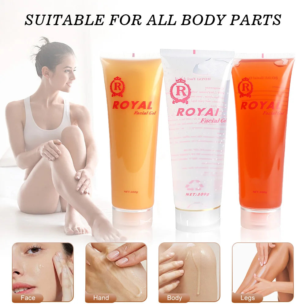 300g RF Conductive Gel for Beauty Devices | Clear, Red & Gold Conductive Beauty Gel PLUSH