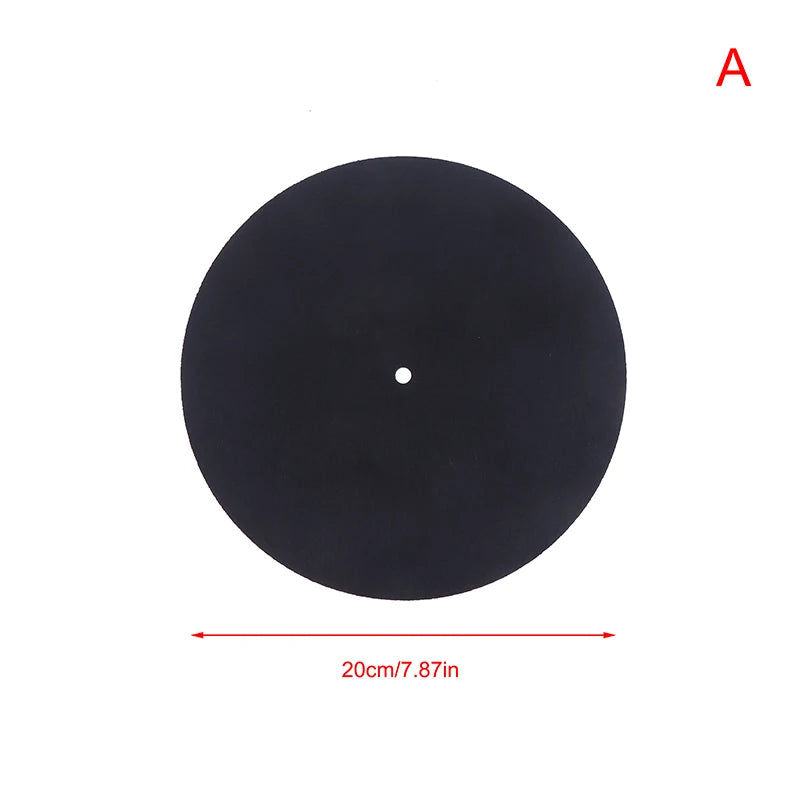 Felt Turntable Slipmat 3mm – LP Vinyl Record Anti-Slip Mat Turntable Slipmat PLUSH A