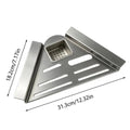 Over Sink Corner Drying Rack with Towel Bar | Kitchen Organizer Sink Drying Rack PLUSH Grey