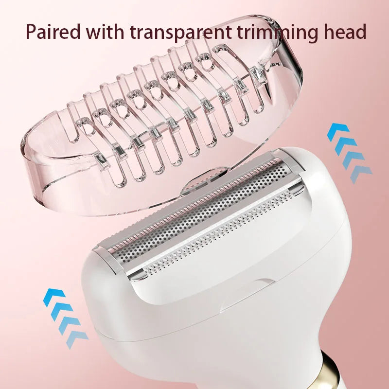 5-in-1 Rechargeable Electric Lady Shaver – Wet & Dry Trimmer Electric Lady Shaver PLUSH