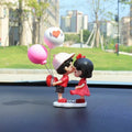 2pcs Couple Kiss Car Dashboard Ornament – Cute Resin Decor Car Dashboard Ornament PLUSH Decoration