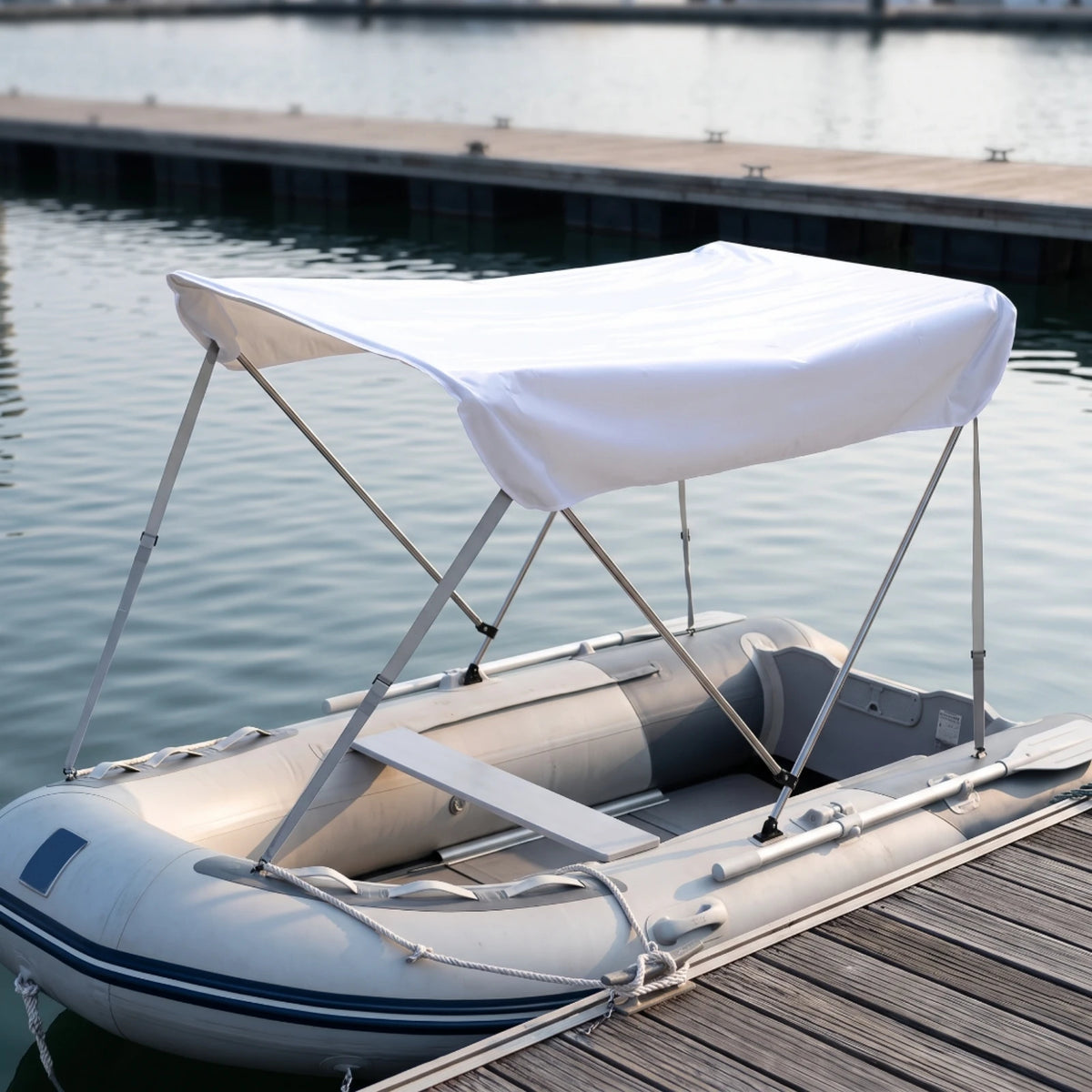 Boat Bimini Top Canopy – Compact Marine Sunshade 160x120cm Boat Bimini Top PLUSH