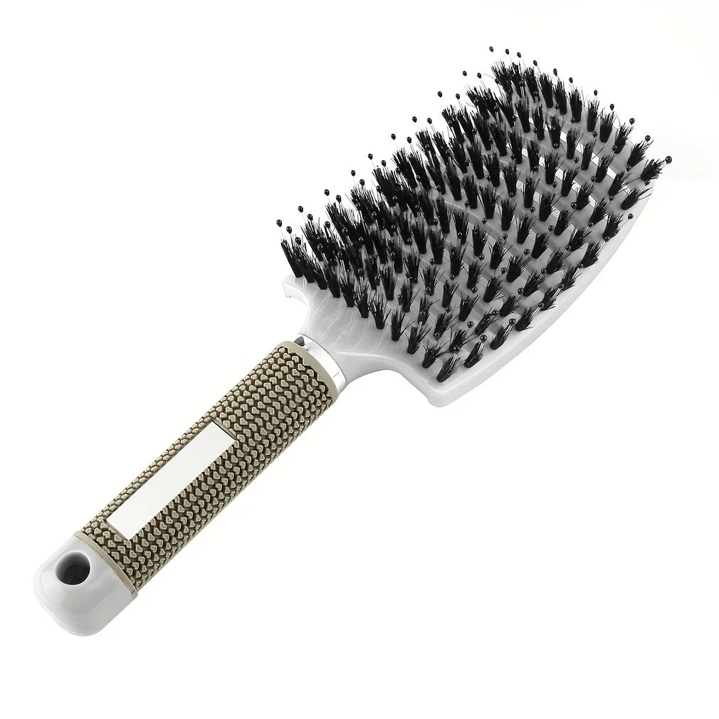 Magic Scalp Massage Detangling Hair Brush – Wet & Curly Detangling Hair Brush PLUSH White
