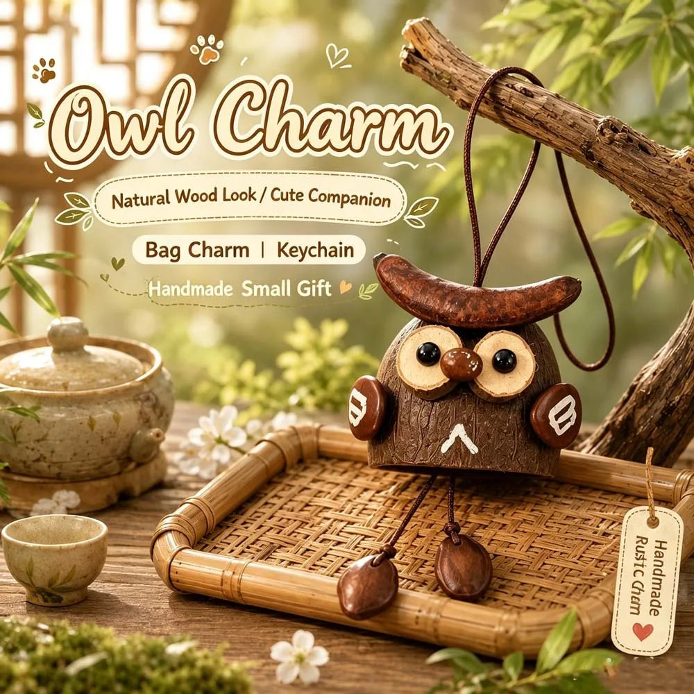 Handmade Fruit Pod Fairy Doll Pendant – Wooden DIY Craft Kit Wooden Doll Pendant PLUSH Style 10