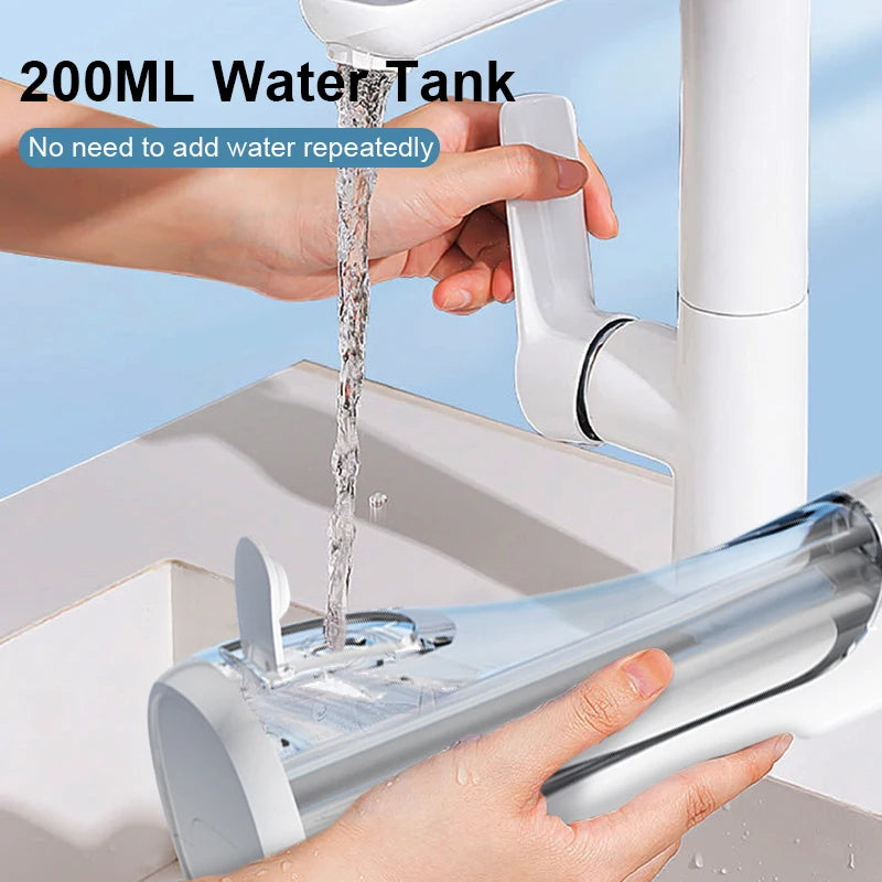 Portable Rechargeable Dental Water Flosser – 4 Tips, 3 Modes Dental Water Flosser PLUSH