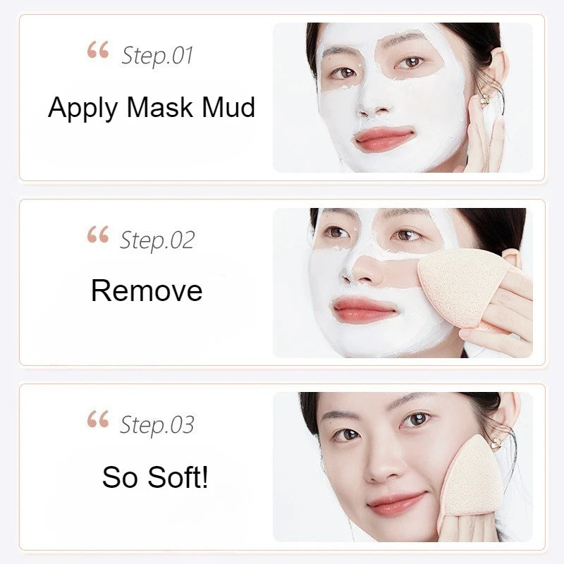 Natural Exfoliating Facial Cleansing Sponge – Deep Pore Cleanser Facial Cleansing Sponge PLUSH