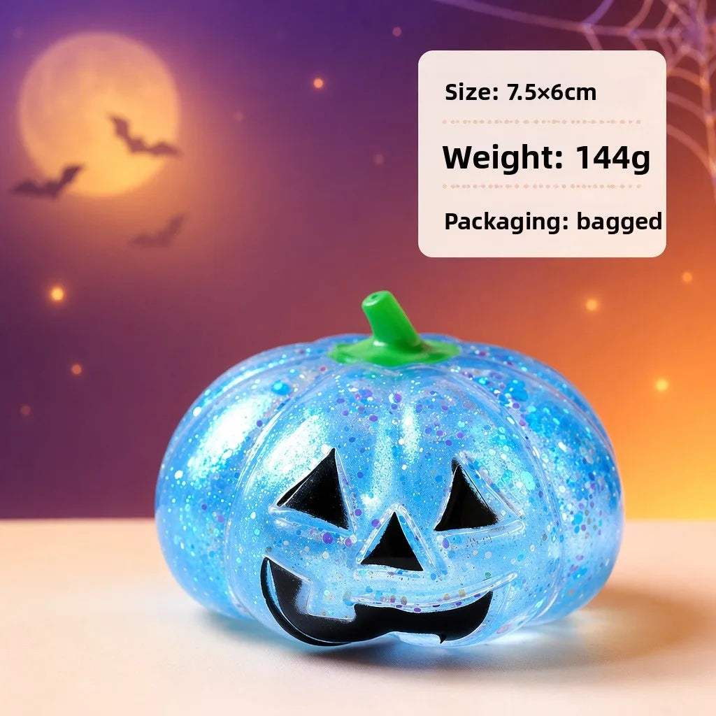 Halloween Pumpkin Squishy Toy – Slow Rebound Fidget Squeeze Squishy Fidget Toy PLUSH Blue