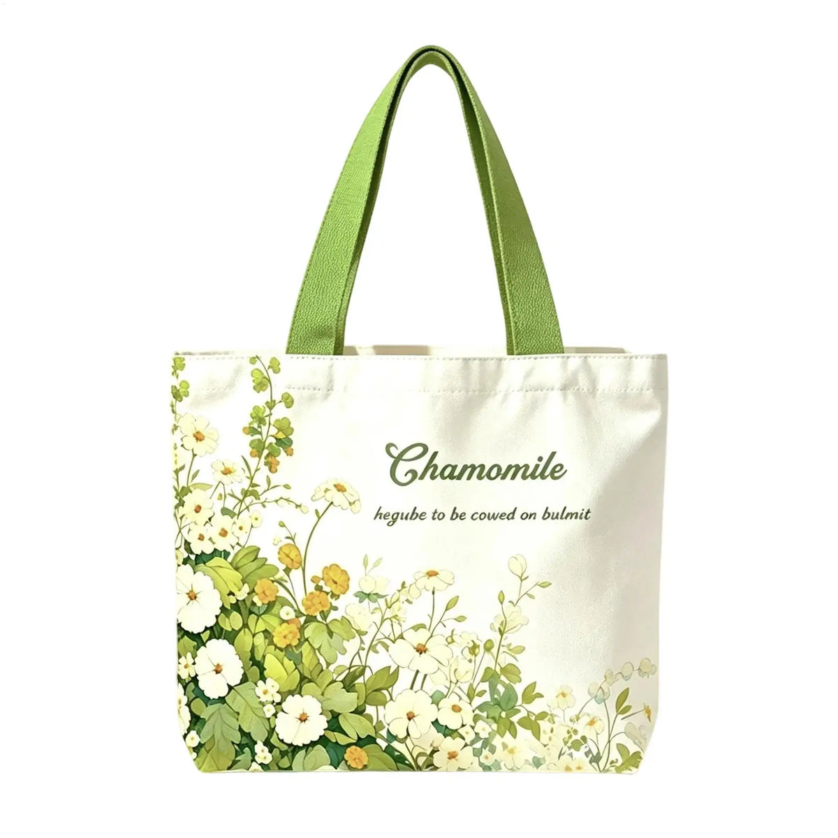 Floral Canvas Tote Bag – Large Open Top Shoulder Bag Canvas Tote Bag PLUSH
