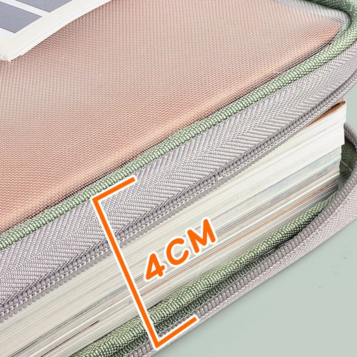Double-Layer Mesh Zipper Organizer Bag | Large Capacity Document Organizer Bag PLUSH
