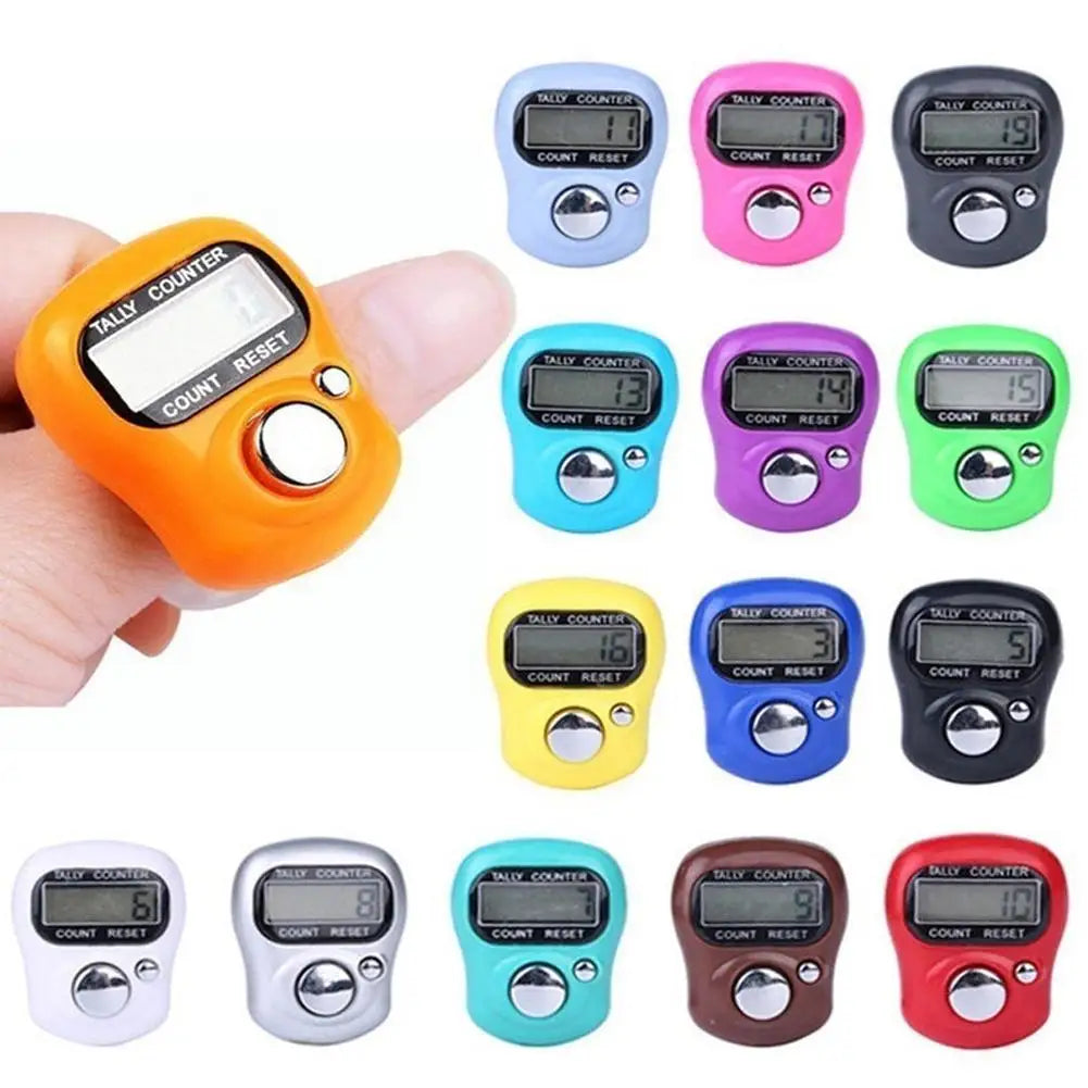 5-Digit LED Finger Ring Tally Counter | Tasbih Clicker Digital Tally Counter PLUSH