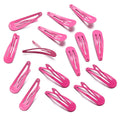 50pcs Metal Candy Color BB Waterdrop Hair Clips Y2K Girls BB Hair Clips PLUSH hotpink