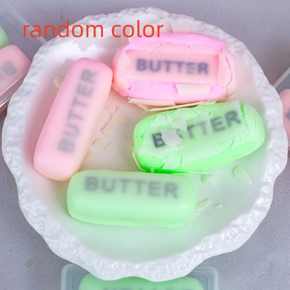 Cookie Crunch Squishy Toy – Handmade Crispy Wax Clay Squeeze Squishy Novelty Toy PLUSH butter