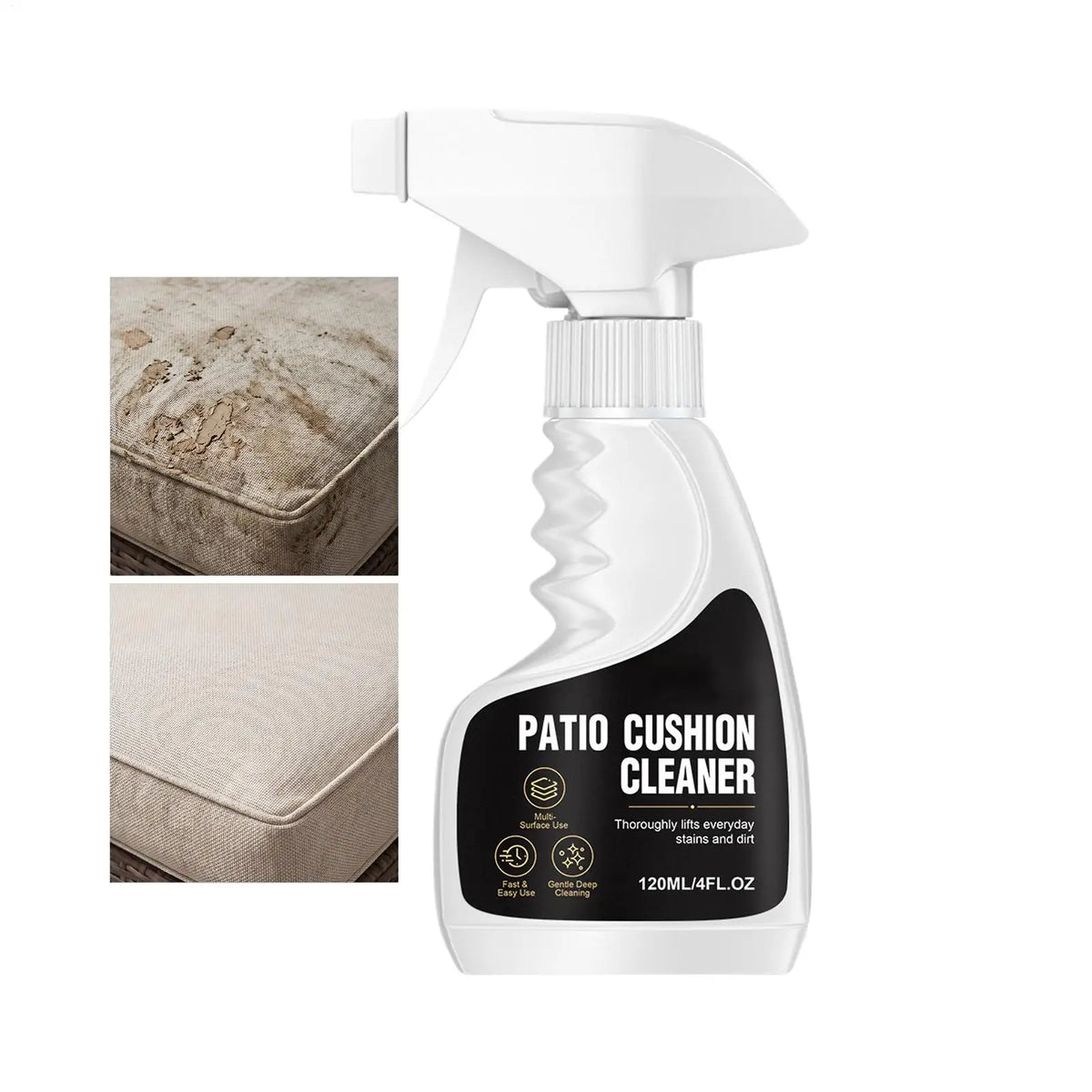 120ml Fabric Cleaner Spray – Cushion & Upholstery Stain Remover Fabric Cleaner Spray PLUSH