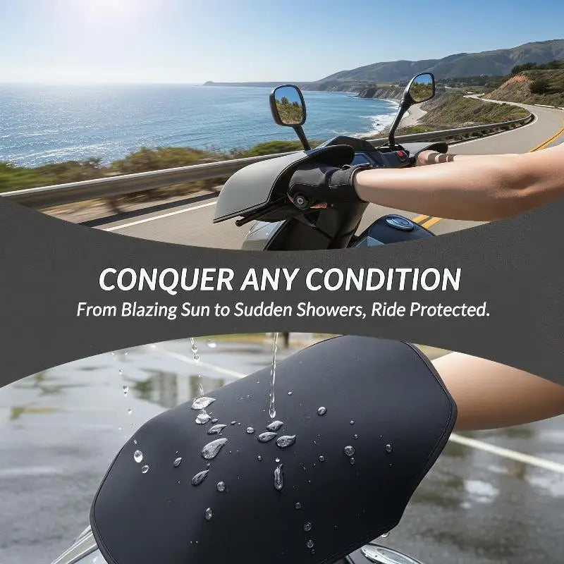 Motorcycle Handlebar Muffs – Windproof Waterproof Hand Covers Handlebar Muffs PLUSH