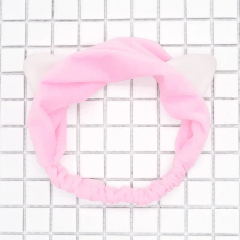 Cute Elastic Cat Ears Headband for Women – Korean Style Cat Ears Headband PLUSH