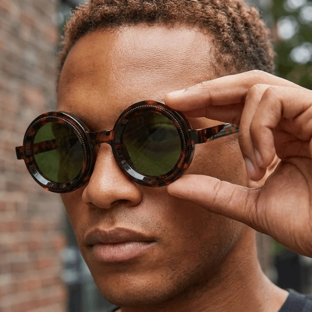 Vintage Round Sunglasses – Lightweight Unisex Anti-Glare Round Sunglasses PLUSH