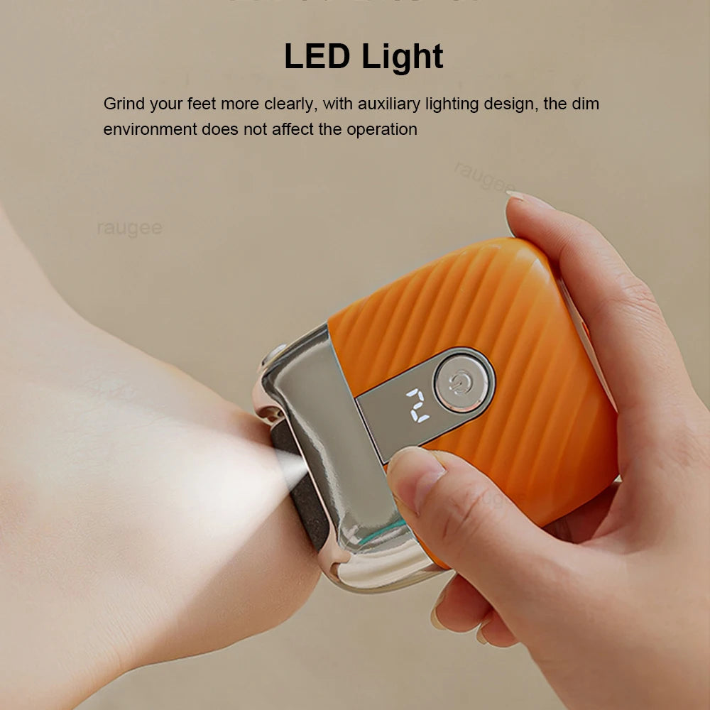 Electric Foot Callus Remover – USB Rechargeable Pedicure Tool Electric Foot File PLUSH