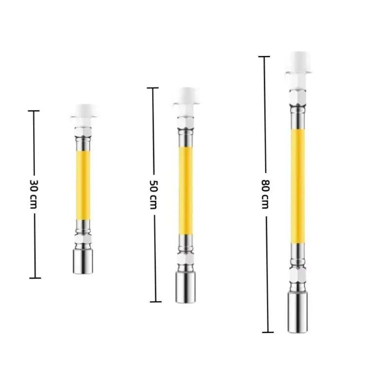 Stainless Steel Faucet Extender Tube – 360° Flexible, 6 Sizes Faucet Extender Tube PLUSH