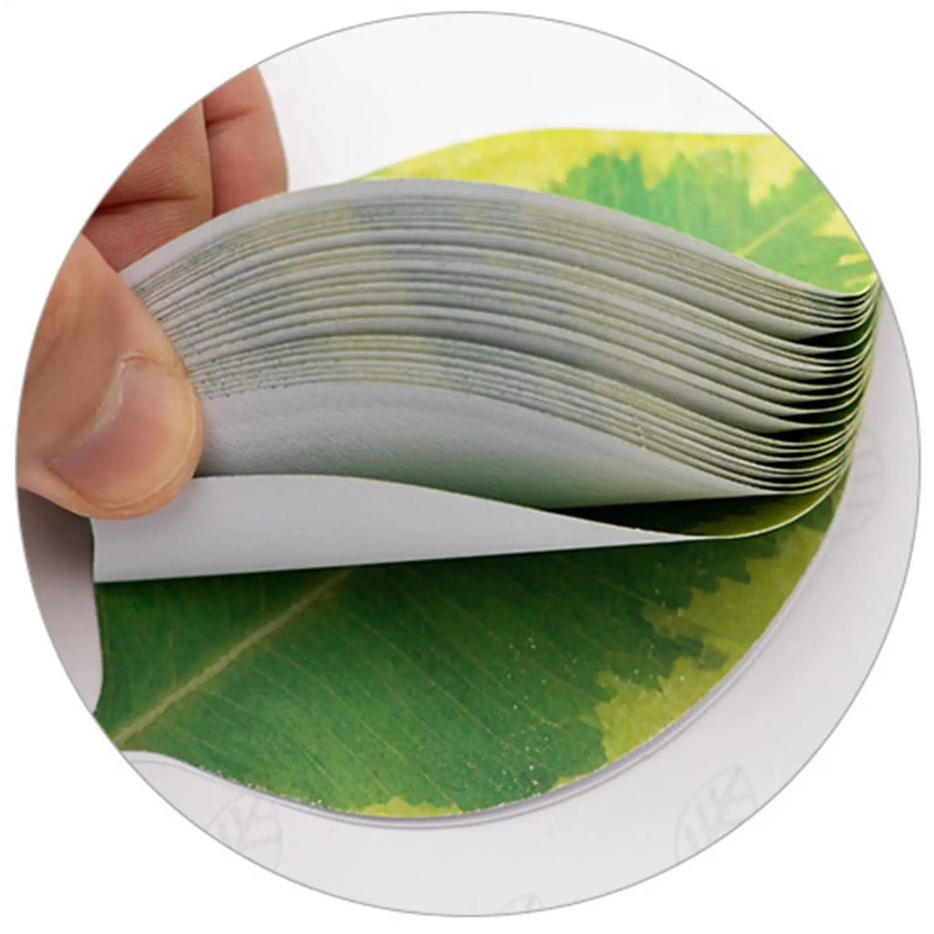 Leaf Shaped Sticky Notes – 6 Colors, 150 Sheets | DIY Decor Sticky Notepad Set PLUSH