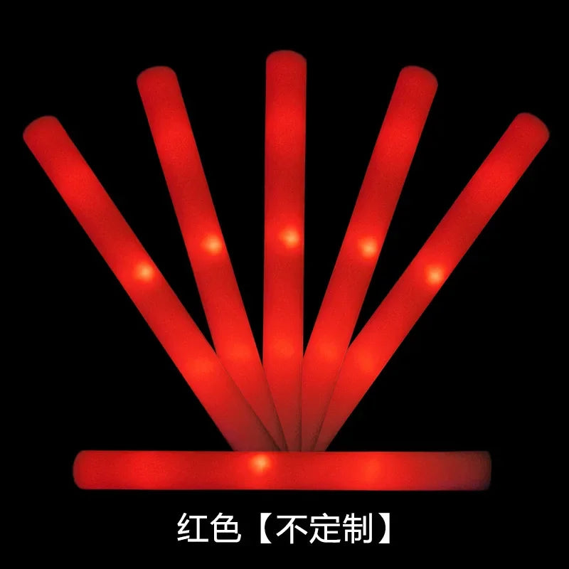 Colorful LED Glow Wands Flash Sticks for Parties & Events Party Glow Wand PLUSH Red 1PC