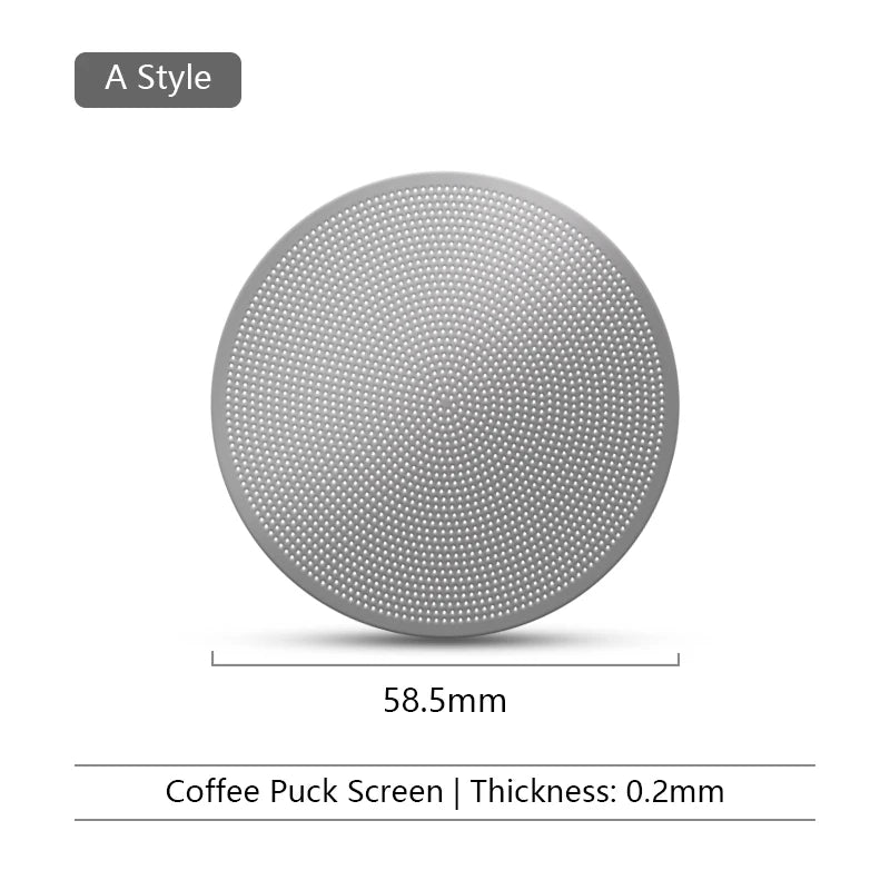 Espresso Puck Screen 51mm 54mm 58mm Reusable Coffee Filter Espresso Puck Screen PLUSH 58.5mm Filter Screen 5 PCS