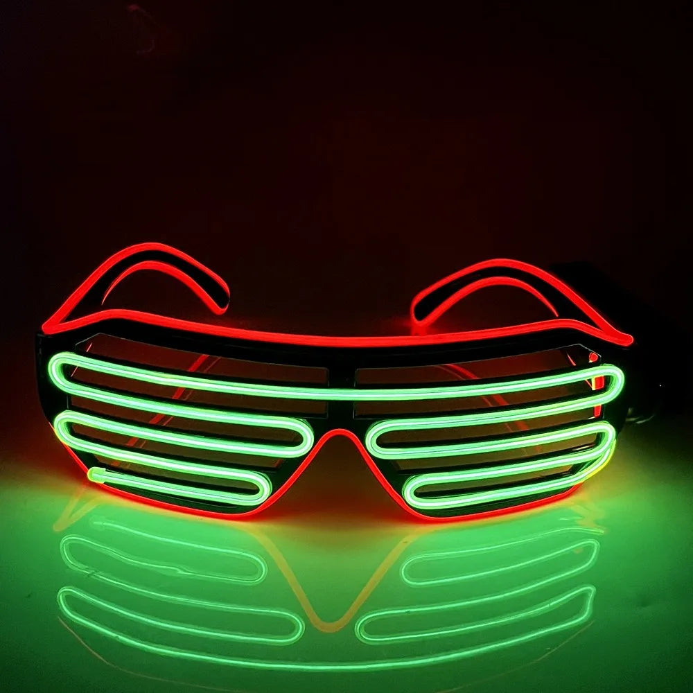 LED Glowing Glasses – Colorful Light-Up Party Glasses LED Party Glasses PLUSH Style 7