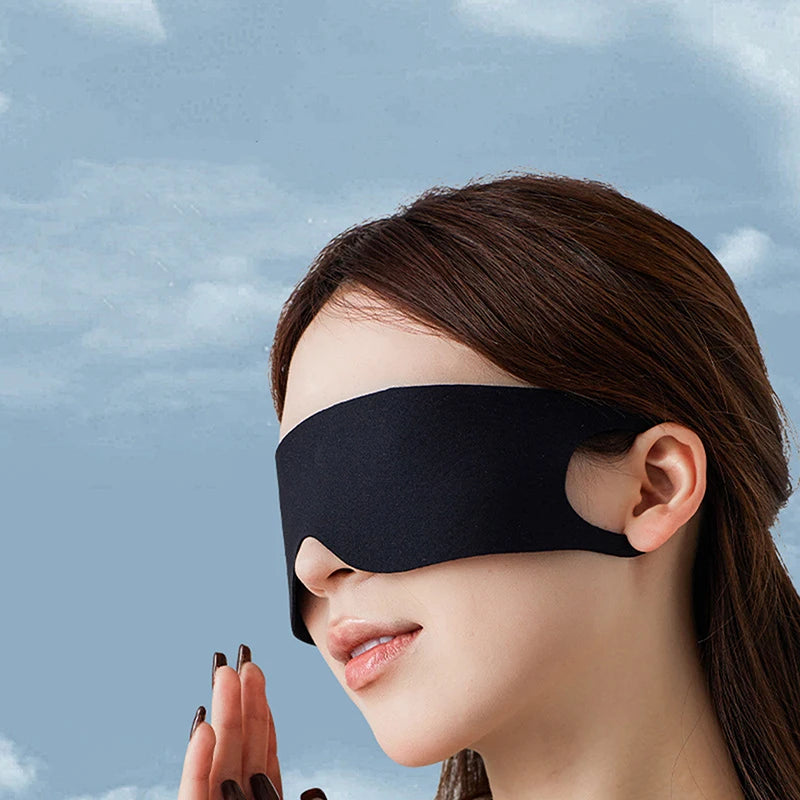 Zero Pressure Sleep Mask – Breathable Ice Silk Blockout Eye Mask Sleep Eye Mask PLUSH