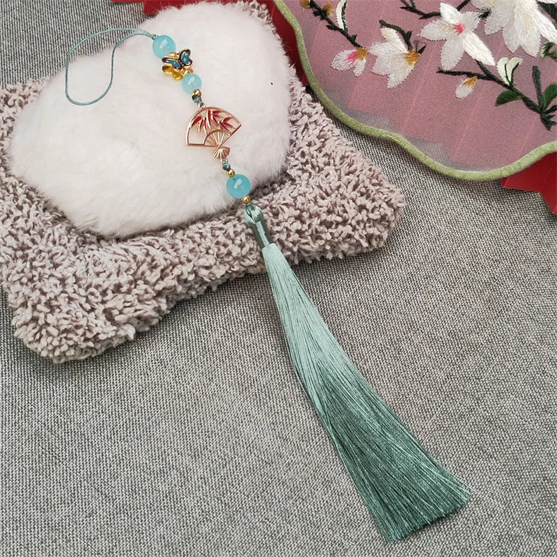 Hanfu Tassel Decoration – Antique Fan Cheongsam Trim | 30cm