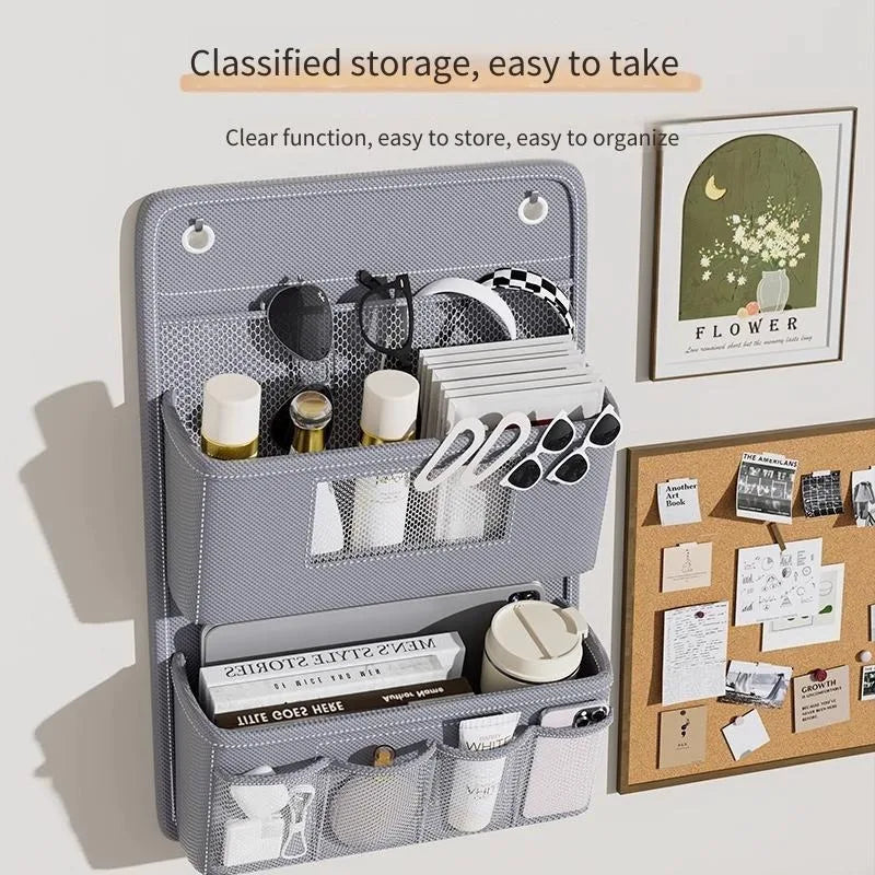 Hanging Bedside Storage Organizer – Oxford Fabric Wall Door Bag Hanging Storage Organizer PLUSH