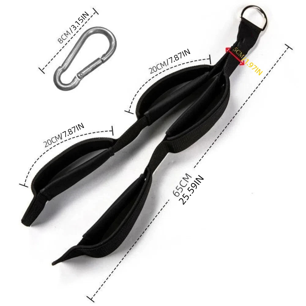 Tricep Pull Down Rope – Anti-Slip Neoprene Foam Grip Cable Rope Attachment PLUSH