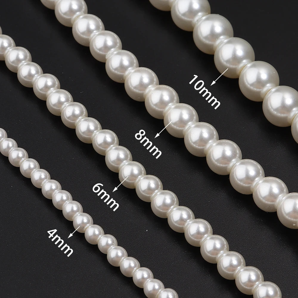 Baroque Shell Pearl Loose Beads – Vintage Beige DIY Jewelry Shell Pearl Beads PLUSH