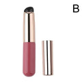 Silicone Lip Brush with Cover Cap – Round Head Makeup Tool Makeup Brush PLUSH rose