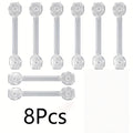 8-Pack Transparent Safety Drawer Locks – Easy Install Child Safety Locks PLUSH 8 pcs